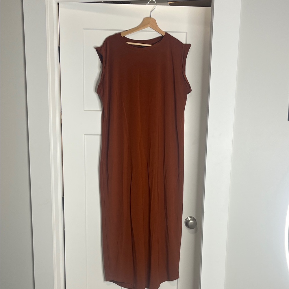 Brown Sleeveless Dress by express XL